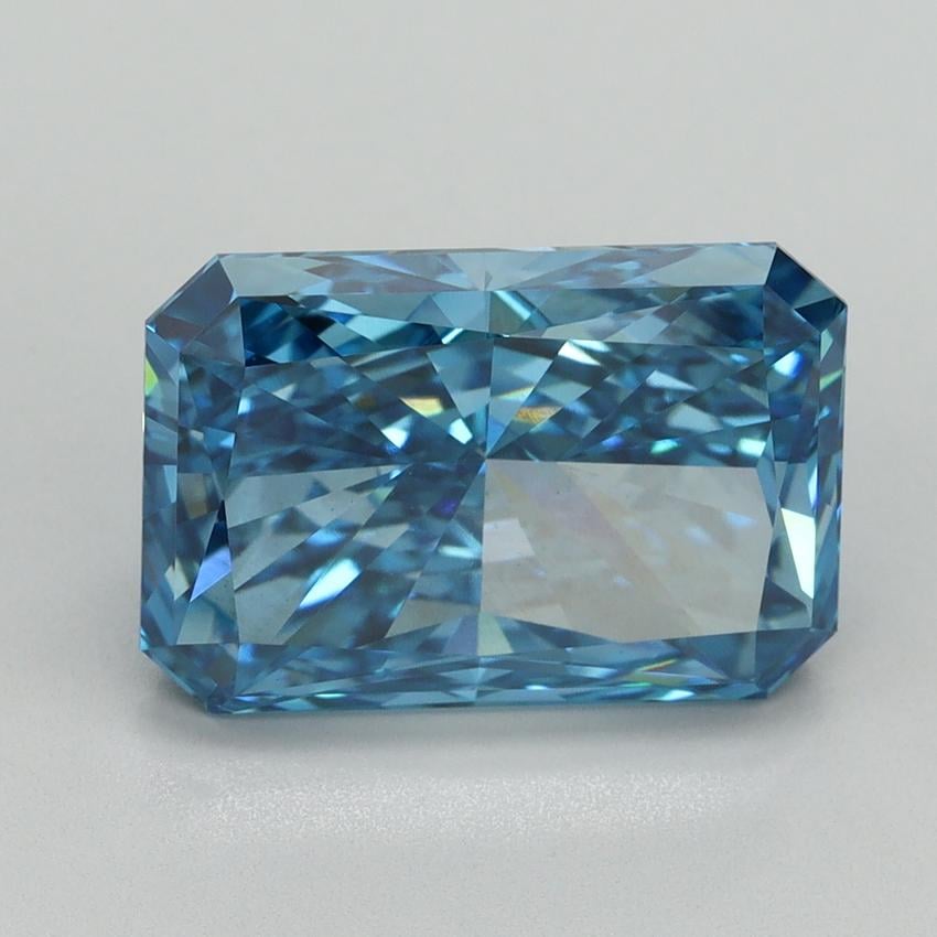 5.07 Ct. Fancy Vivid Blue Radiant Lab Grown Diamond
