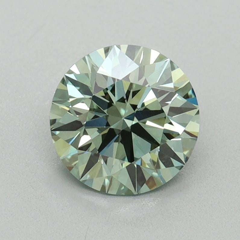 1.10 Ct. Fancy Vivid Green Round Lab Grown Diamond