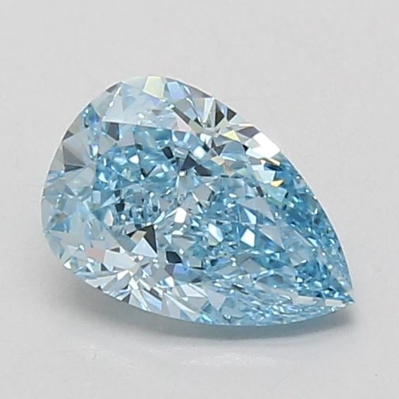 1.10 Ct. Fancy Vivid Blue Pear Lab Grown Diamond