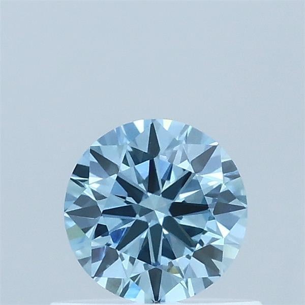 0.51 Ct. Fancy Vivid  Blue Round Lab Grown Diamond