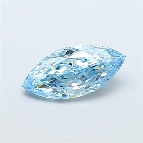 1.07 Ct. Fancy Vivid  Blue Marquise Lab Grown Diamond