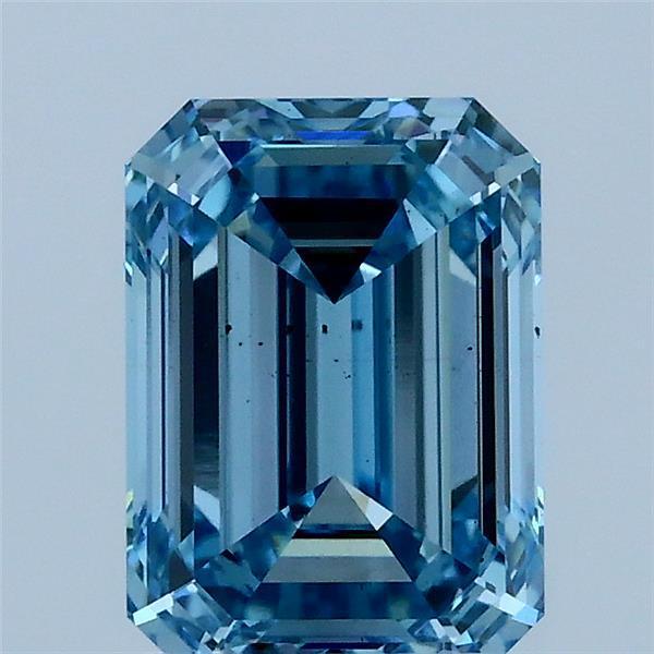 2.00 Ct. Fancy Vivid Blue Emerald Lab Grown Diamond