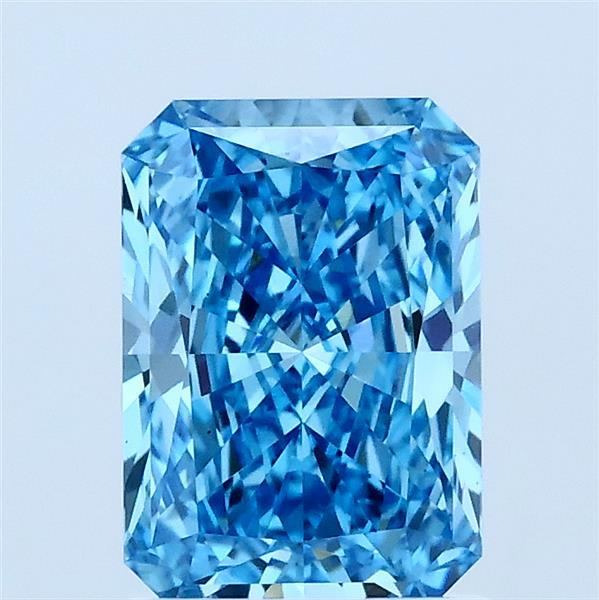 1.46 Ct. Fancy Vivid Blue Radiant Lab Grown Diamond