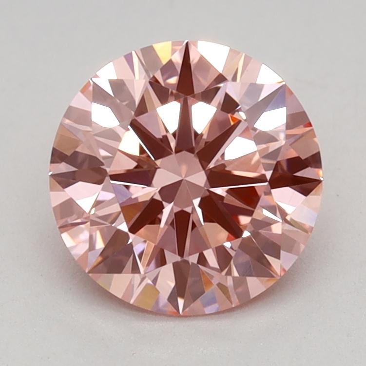 1.06 Ct. Fancy Vivid Pink Round Lab Grown Diamond