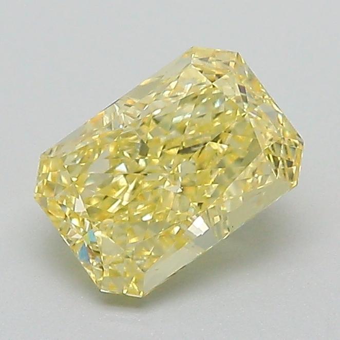 1.07 Ct. Fancy Vivid Yellow Radiant Lab Grown Diamond
