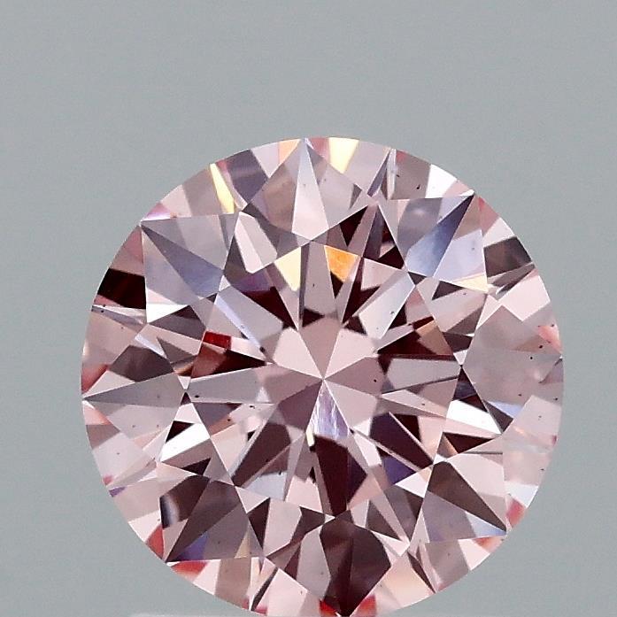 1.52 Ct. Fancy Vivid Pink Round Lab Grown Diamond