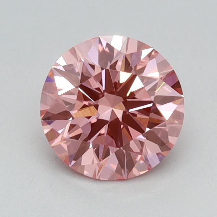 0.71 Ct. Fancy Vivid  Pink Round Lab Grown Diamond