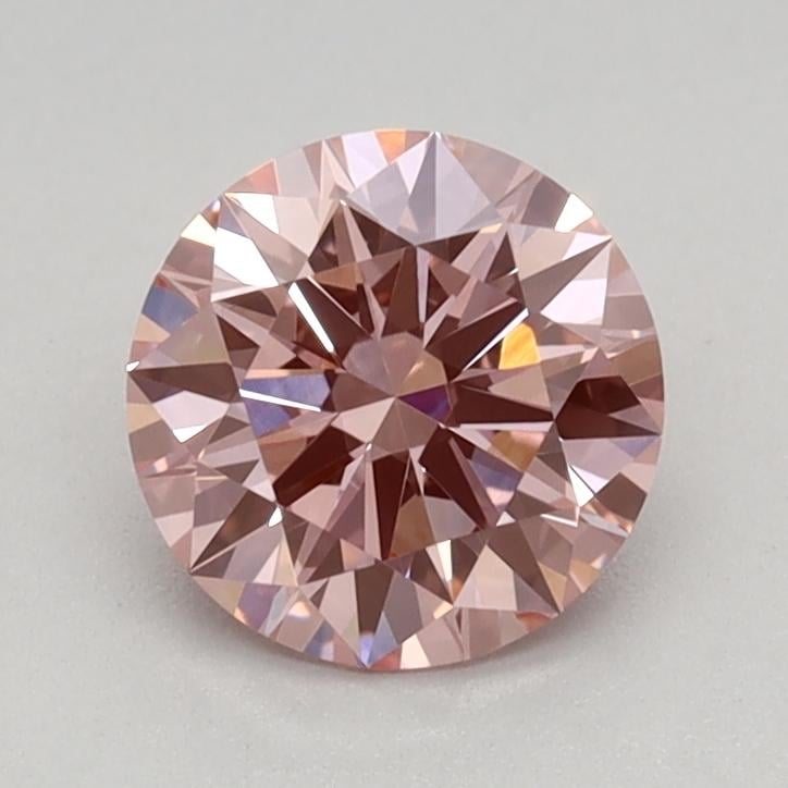 0.73 Ct. Fancy Vivid Pink Round Lab Grown Diamond