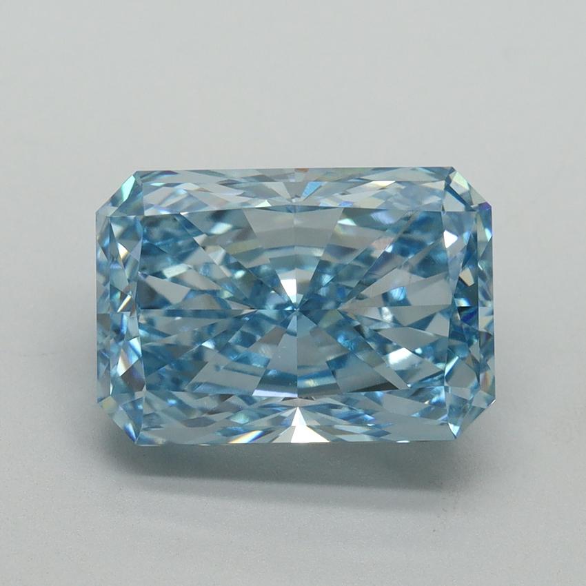 5.00 Ct. Fancy Vivid Blue Radiant Lab Grown Diamond