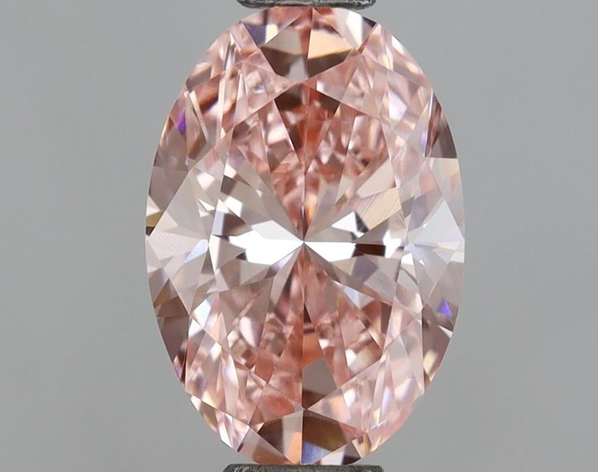 1.02 Ct. Fancy Vivid  Pink Oval Lab Grown Diamond