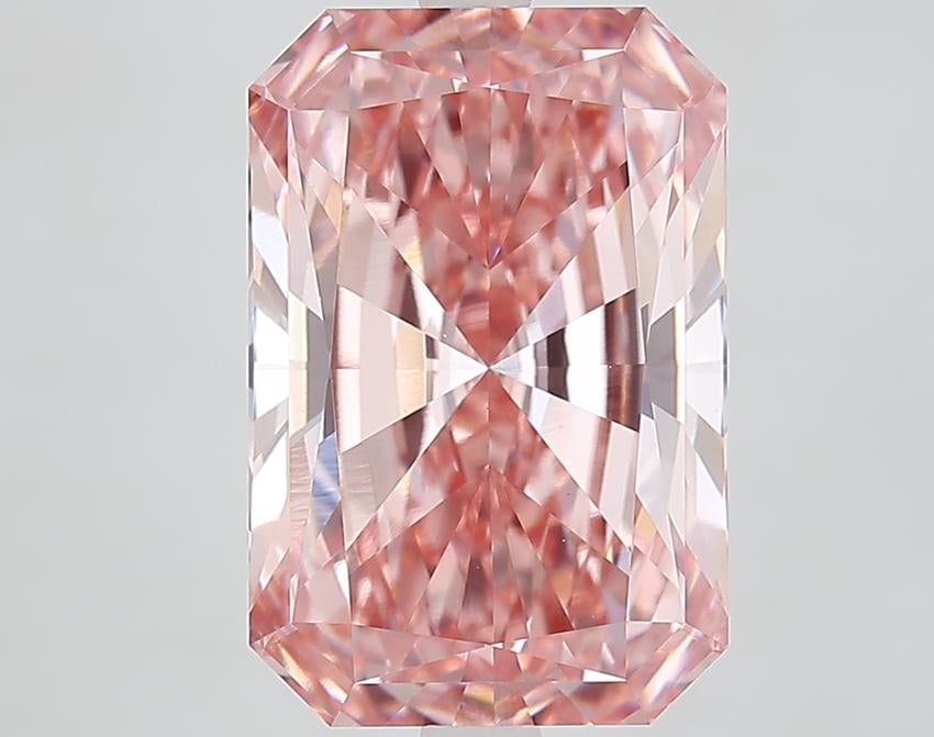 6.30 Ct. Fancy Vivid Pink Radiant Lab Grown Diamond