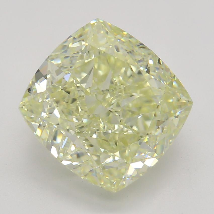 3.31 Ct. Fancy Light Yellow Cushion Diamond