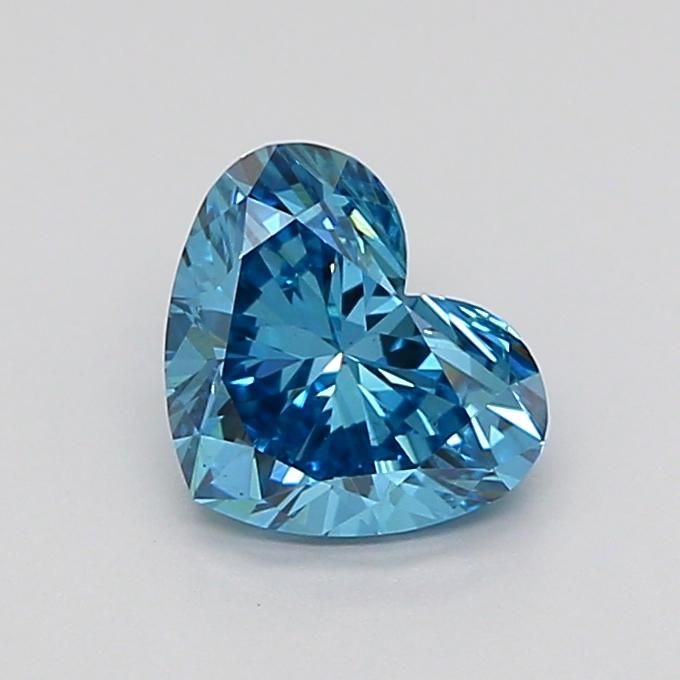 1.03 Ct. Fancy Vivid Blue Heart Lab Grown Diamond