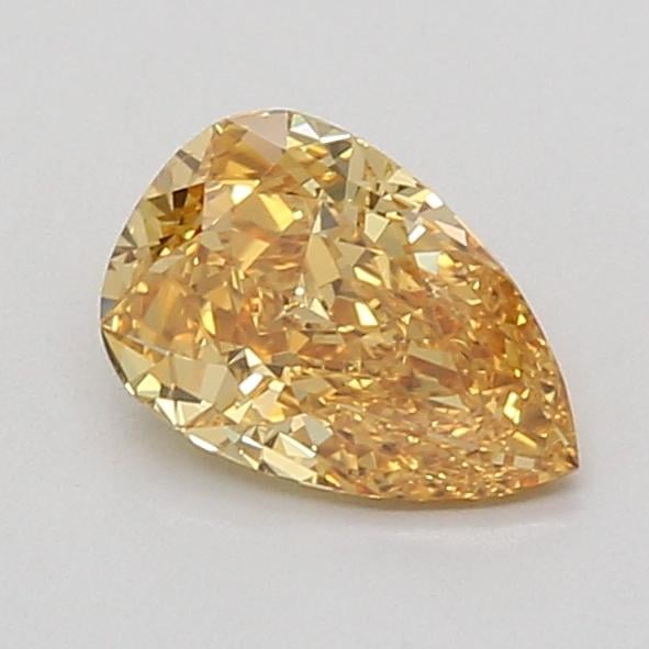1.02 Ct. Fancy Vivid Yellow Pear Lab Grown Diamond