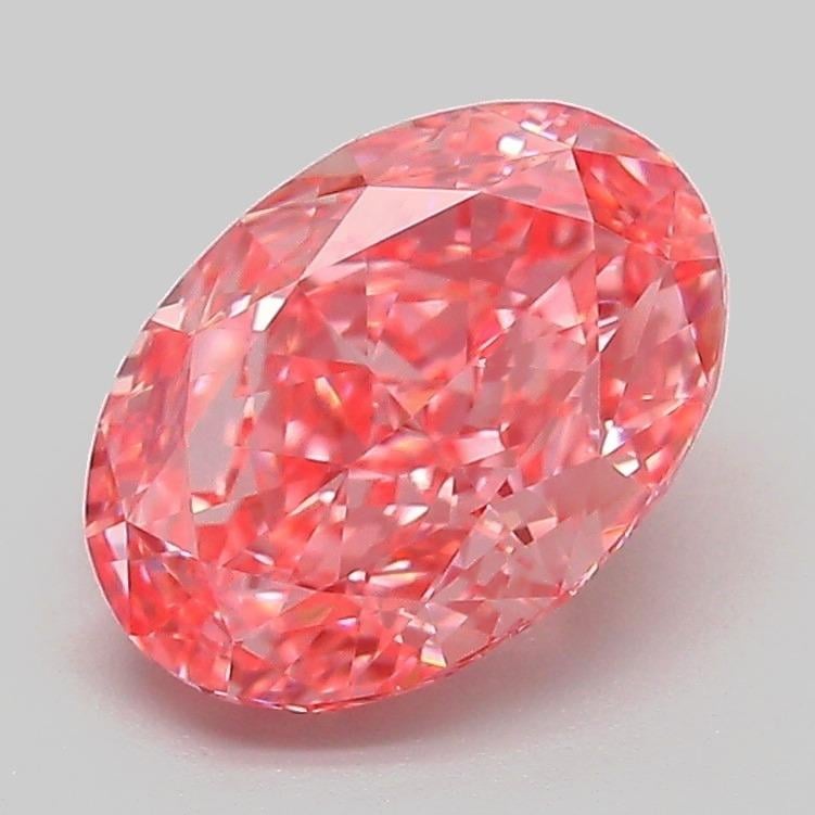 2.07 Ct. Fancy Vivid Pink Oval Lab Grown Diamond