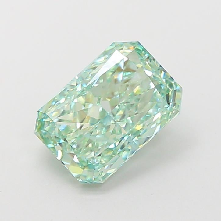 2.55 Ct. Fancy Vivid  Green Radiant Lab Grown Diamond