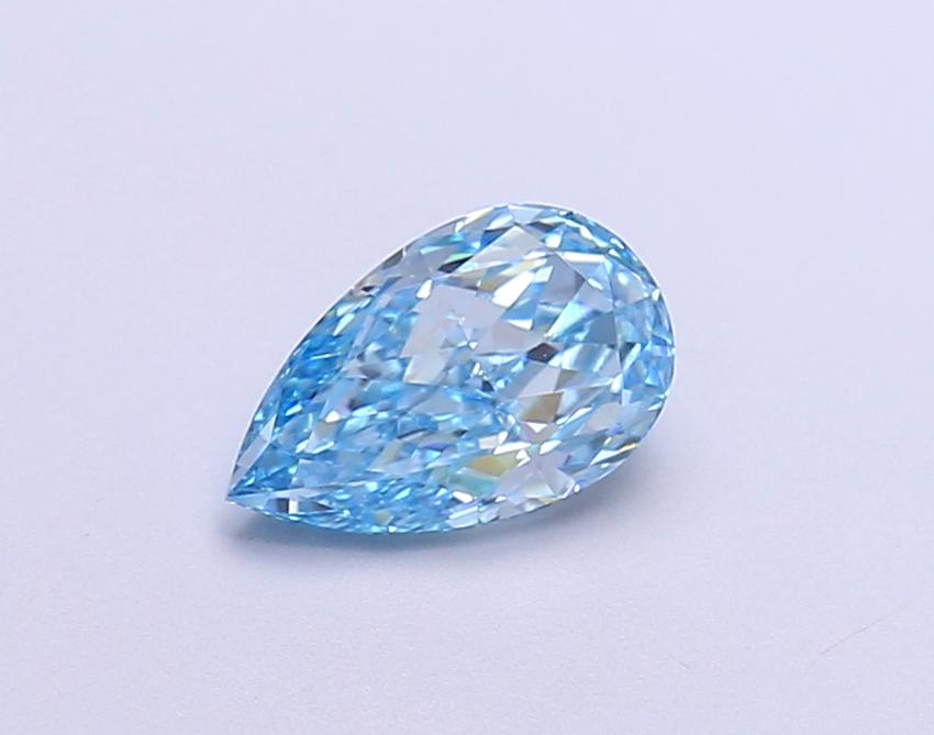 0.93 Ct. Fancy Vivid Blue Pear Lab Grown Diamond