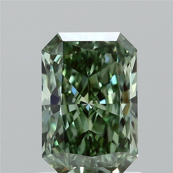 1.05 Ct. Fancy Vivid  Green Radiant Lab Grown Diamond