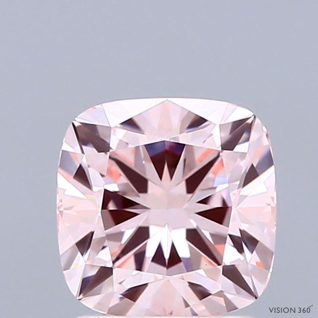 1.57 Ct. Fancy Intense  Pink Cushion Lab Grown Diamond