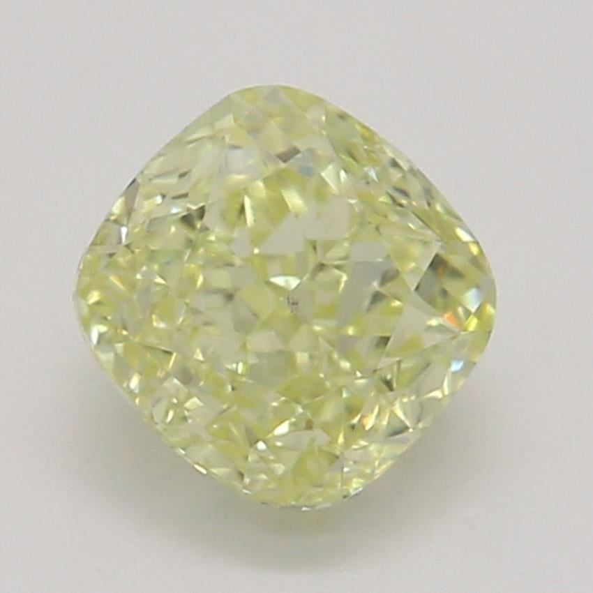 0.51 Ct. Fancy Light Yellow Cushion Diamond