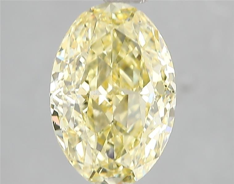 3.03 Ct. Fancy Vivid Yellow Oval Lab Grown Diamond