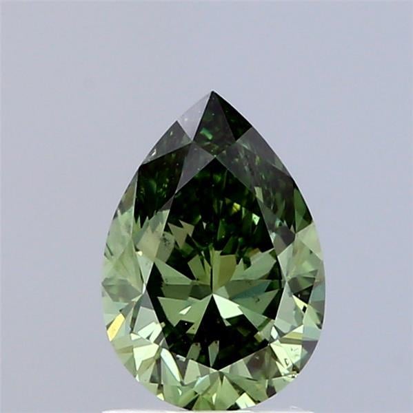 1.02 Ct. Fancy Vivid Green Pear Lab Grown Diamond