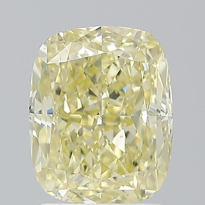 2.01 Ct. Fancy  Yellow Cushion Diamond