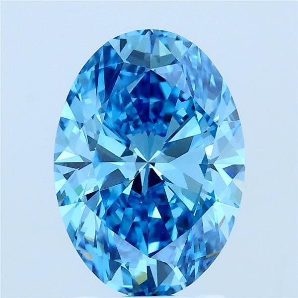 2.00 Ct. Fancy Blue Oval Lab Grown Diamond