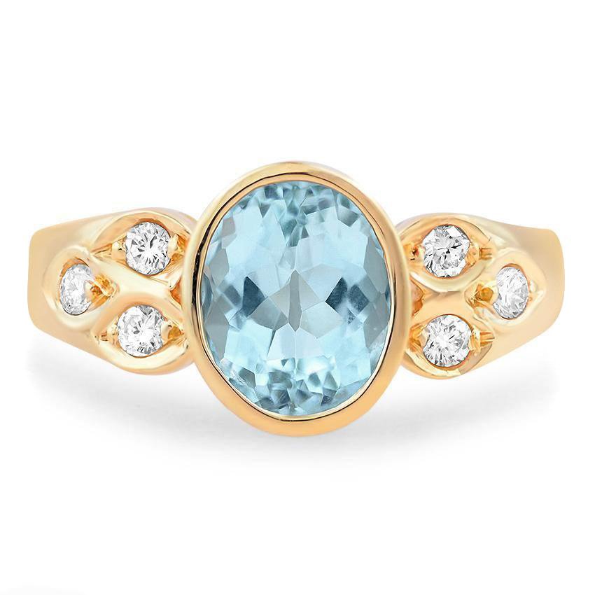 Retro Aquamarine Vintage Ring