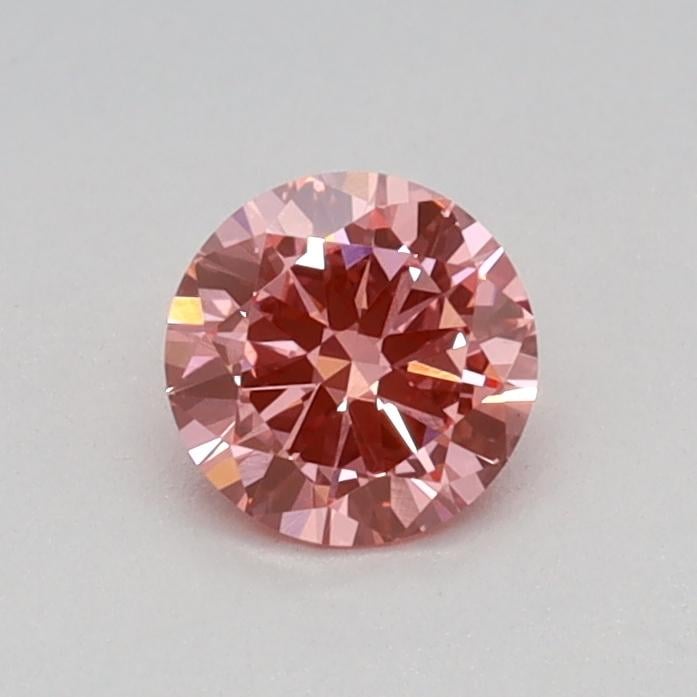 0.31 Ct. Fancy Vivid Pink Round Lab Grown Diamond