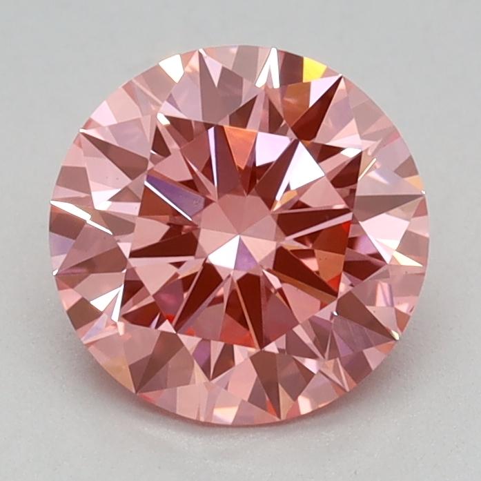 1.01 Ct. Fancy Vivid Pink Round Lab Grown Diamond