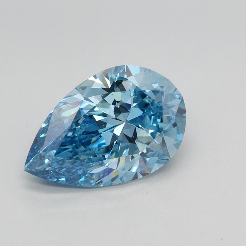 2.33 Ct. Fancy Vivid Blue Pear Lab Grown Diamond