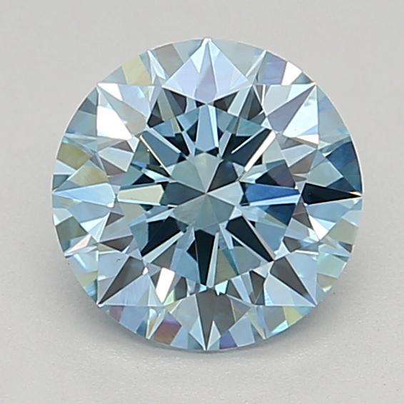 1.09 Ct. Fancy Vivid Blue Round Lab Grown Diamond