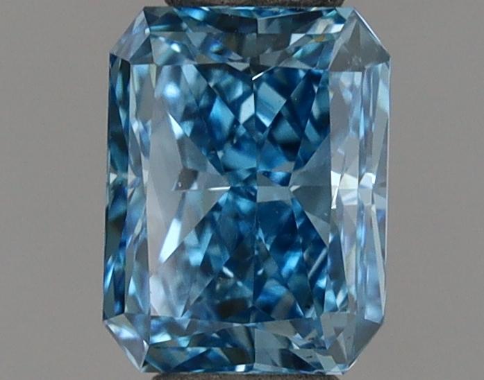 0.54 Ct. Fancy Vivid Blue Radiant Lab Grown Diamond
