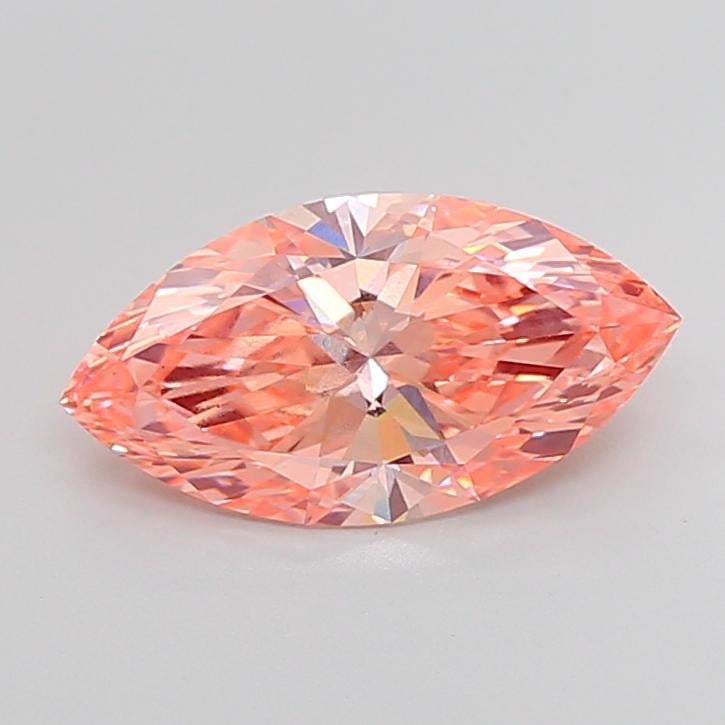 2.88 Ct. Fancy Vivid Pink Marquise Lab Grown Diamond
