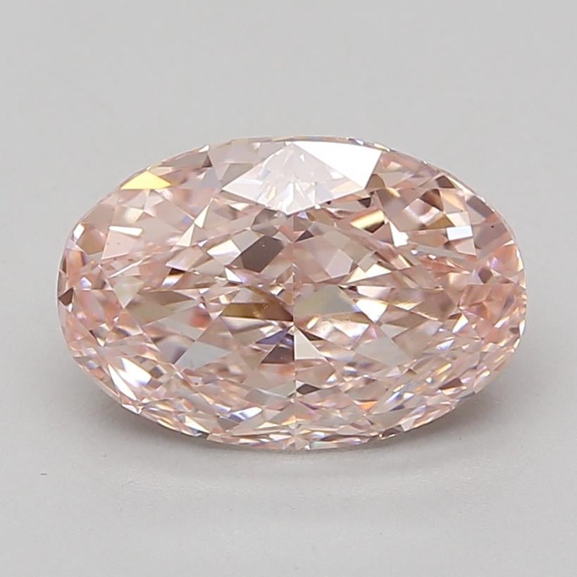 4.08 Ct. Fancy Intense Pink Oval Lab Grown Diamond