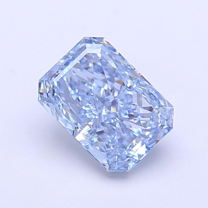 1.55 Ct. Fancy Vivid Blue Radiant Lab Grown Diamond