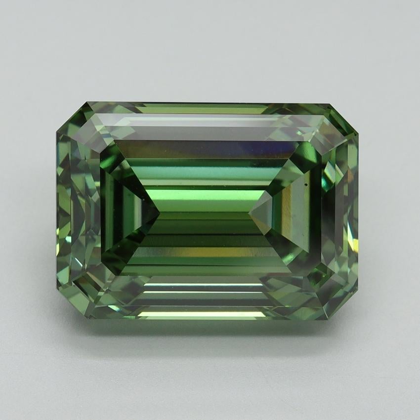 10.18 Ct. Fancy Vivid Green Emerald Lab Grown Diamond