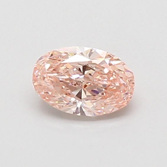0.50 Ct. Fancy Vivid Pink Oval Lab Grown Diamond