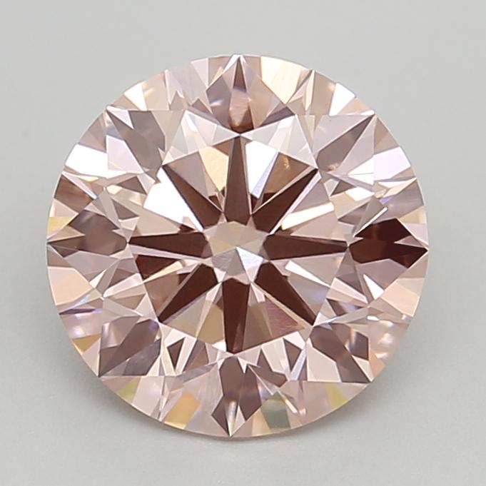 2.59 Ct. Fancy Intense Pink Round Lab Grown Diamond