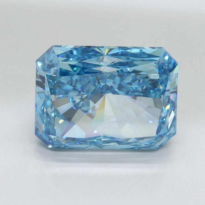 3.50 Ct. Fancy Vivid Malibu Blue Radiant Lab Grown Diamond