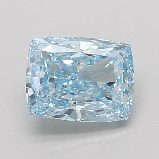 1.50 Ct. Fancy Vivid Blue Cushion Lab Grown Diamond