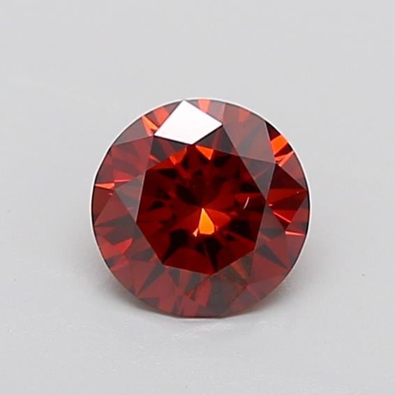 1.01 Ct. Fancy Deep Brownish Orange Round Lab Grown Diamond