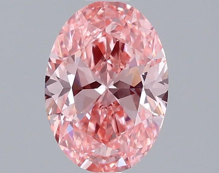 1.00 Ct. Fancy Vivid  Pink Oval Lab Grown Diamond
