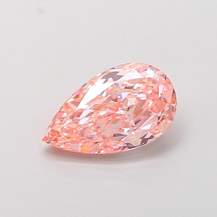 2.46 Ct. Fancy Intense Pink Pear Lab Grown Diamond