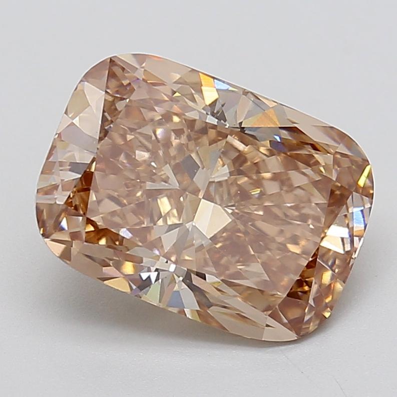 5.02 Ct. Fancy  Brown Cushion Lab Grown Diamond