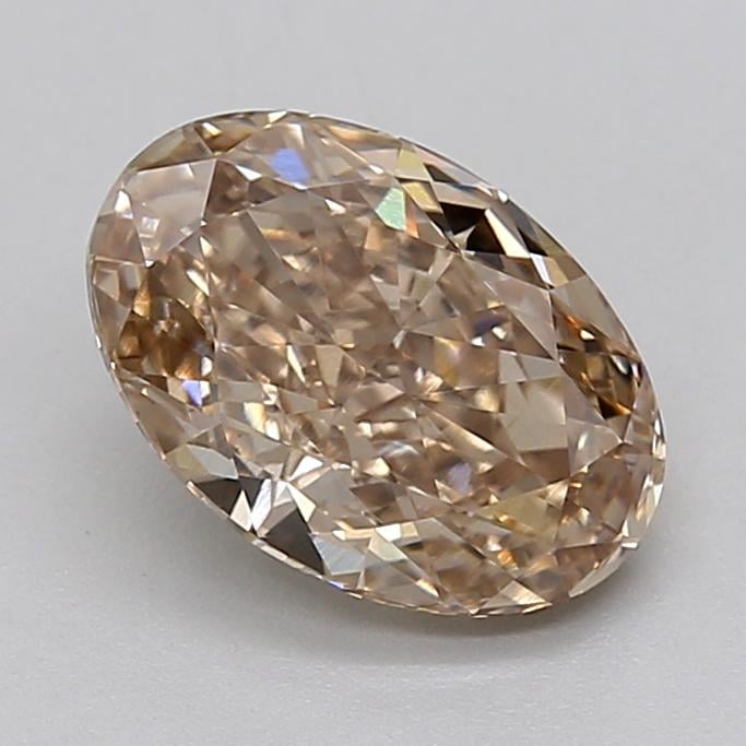 2.06 Ct. Light  Brown Oval Lab Grown Diamond