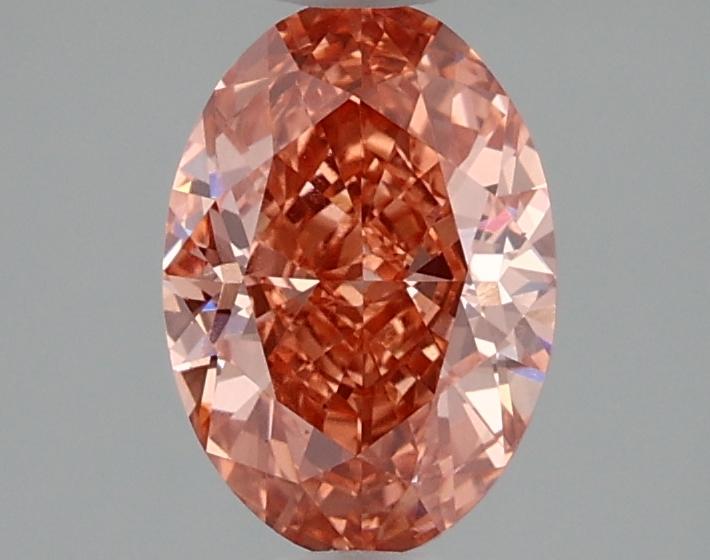 1.57 Ct. Fancy Vivid Pink Oval Lab Grown Diamond