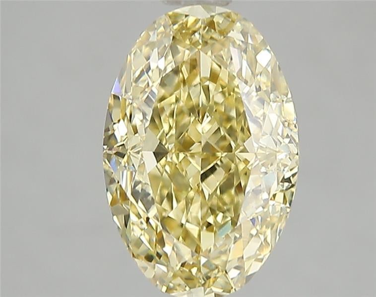 1.22 Ct. Fancy Intense Yellow Oval Lab Grown Diamond