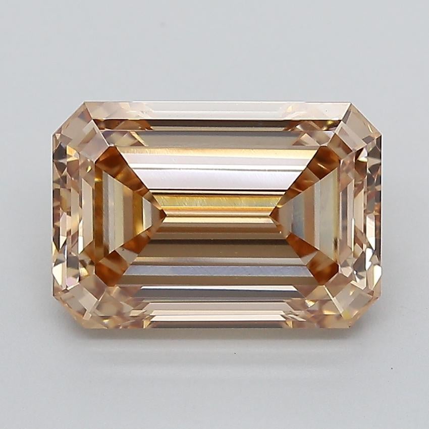 5.07 Ct. Fancy Light  Brown Emerald Lab Grown Diamond